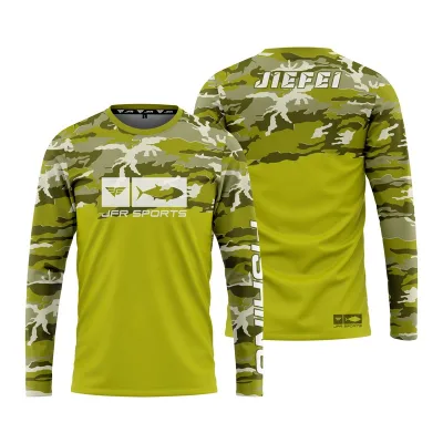 2025 New Style Custom Print Youth Fishing Jersey 100% Polyester Long Sleeve Breathable Outdoor Wear Plus Size