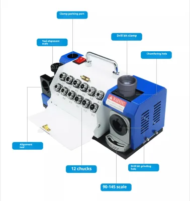 Industrial Motorized Portable Surface Grinder Hot Sale 3-13mm Precision Drill Re-sharpening Machine Drill Bit Grinder Machine