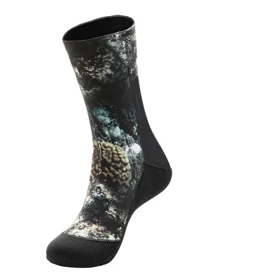 Customized Camo 5mm Neoprene Socks Shoes Non Skip Durable Surfing Wetsuit Hunting Diving Boots