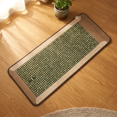 Home Spa Energy Heating Massage Mattress with TENS Unit Full Body Wellness Mat Jade Stone Relaxation Mat