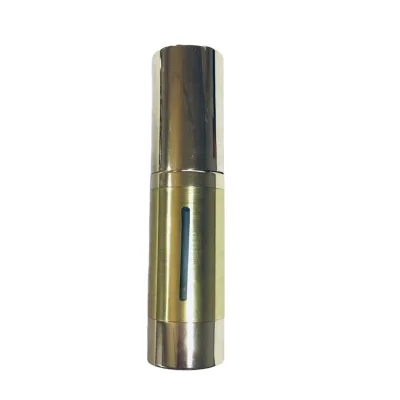 Eco Friendly Luxury Aluminum Silver Gold 50ml Airless Lotion Pump Bottle