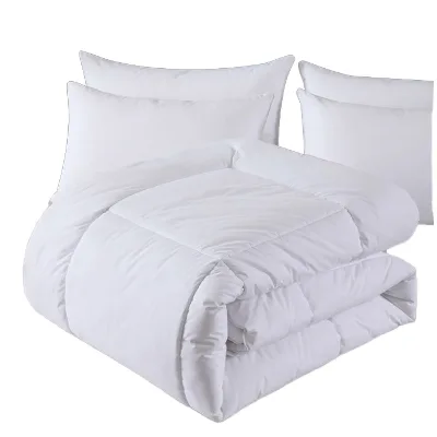 Breathable Simple Warm & Cool Thick Duvet-100% Cotton Cover Hypoallergenic Polyester Filling Home & Hotel Use All-Season