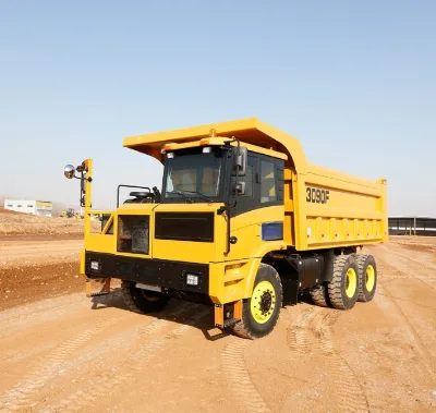 30m³ 60T 3090F 3-Axle Heavy Mining Truck Fast 7DS220 Transmission 32% Gradeability