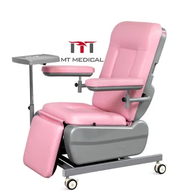 Hospital Furniture Multifunction Control Phlebotomy Blood Sample Collection Chair with Double Armrest