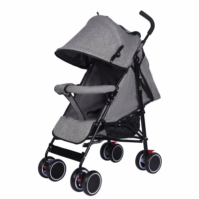 Lightweight Baby Stroller Umbrella Baby Pram in Iron Frame Tube with 5-point-safety Belt EVA Wheels Pram