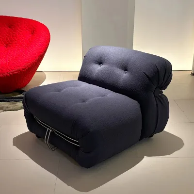 Simple Lambswool Sofa Boucle Fabric Bedroom Sofa Lazy Minimalist Living Room Single Sofa Chair