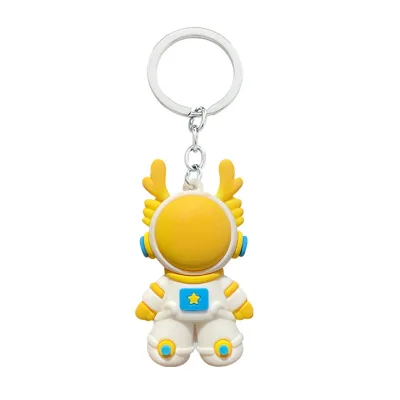 3D Custom Space Dragons PVC Keychain Soft Rubber Rabbit Key Ring Plastic Key Chains