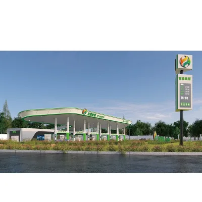 Factory Customized Full Service Gas Station Gas Station Equipment and Gas Station Canopy