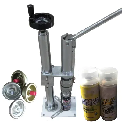 Aerosol Tin Can Valve Crimping Aerosol Sealer Air Freshener Spray Paint Aerosol Products Sealing Machine