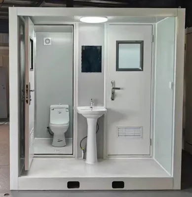 Folding Outdoor Flushable Toilet Portable Outhouse Made of Sandwich Panel for Camping Hiking and Wilderness Adventures