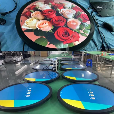 Factory Price, Touchscreen Android 11/14 Circular Screen Digital Signage Advertising Display with 1280*1280/HDMI/USB/RJ45 for Mall