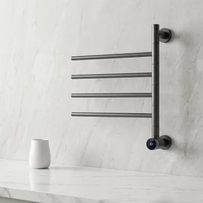 Carbon Fiber Heating Concealed Stainless Steel Electric Towel Dryer Fast Drying Rack
