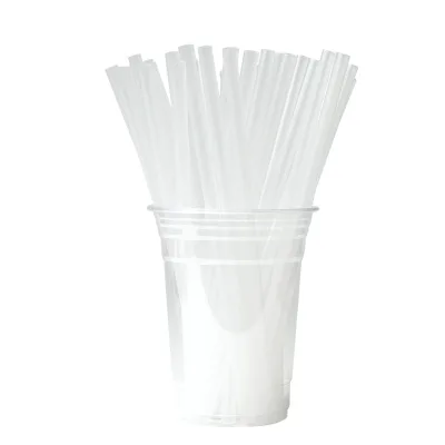 Manufacture Customized Disposable Colorful Eco Friendly Straight Compostable PLA Straws for Coffee