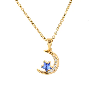 Paslanmaz Celik Kolye Variety Style Moon Star Stainless Steel Necklace Naszyjnik Gold Plated Gourd Cute Luxury Heart Necklace