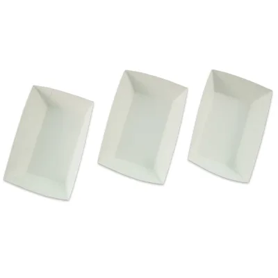Paper Food Boats Disposable Red and White Checkered Paper Food Trays - Eco Friendly Red Paper Food Trays