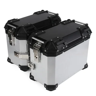 Universal 38L Anti-collision Motorcycle Aluminum Alloy Top Side Box for Travel