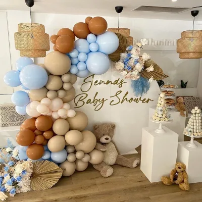 OH BABY Retro Color Balloon Garland Arch Set 18" 12" 5" Baby Shower Party Decoration
