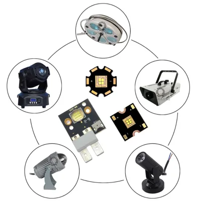 3V 5V 12V 60W High Power LED Stage Light COB Chip LED Cold White 7000-8000K for Moving Head Light Spotlight Accessories