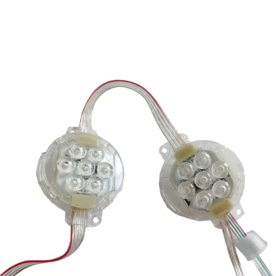 50mm Copper Outdoor 24V Permanent Programmable RGB Led Pixel Christmas Lights Building Facade Lighting IP67