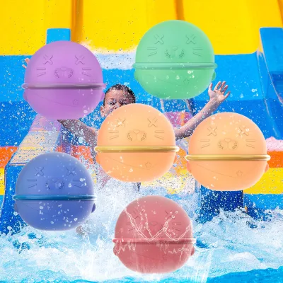 High Quality Decompression Toy Summer Hot-Selling Reusable Silicone Ball for Water Fight Vinyl Material