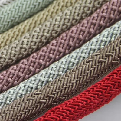 Factory Price Decorative Polyester Lip Knitting Rope for Home Textile Cord