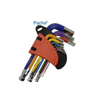 Pacha Tools Professional Wholesale Color Coated Allen Hex Keys Box End Wrench Set Multi-Purpose Steel Bicycle Repair Tool
