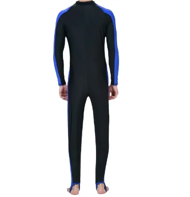 Men's Long Sleeve Surf Wetsuit One-Piece Sun Protection Diving Suit Breathable and Waterproof with Mother for Sun Protection