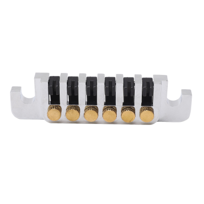 6 String Guitar Bridge for LP Electric Guitars Vintage Metal Bridge Replacement with Screw Studs GA126