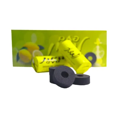 35mm Hollow Round Instant Light Smokeless Lemon Box Low Ash Fruit Wood Quick Ignite Coal Hookah Charcoal