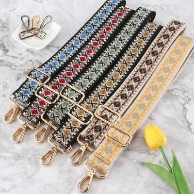 Lady Fashion Shoulder Bag Strap Adjustable Wide Belts for Luxury Replacement Handbag Crossbody O Bag Gold Silver Buckle