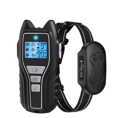 Custom Smart Rechargeable Remote Control Dog Training Collar ABS Plastic Eco-friendly Waterproof 4 Safe Modes Flashlight Beep