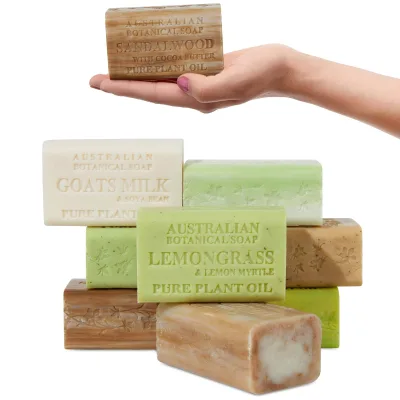 Goat Milk Soap Bars Eucalyptus, Sandalwood, Coconut, Oat Milk, Aloe Vera, Lemongrass, and Tea Tree, Goat Soap Enriched