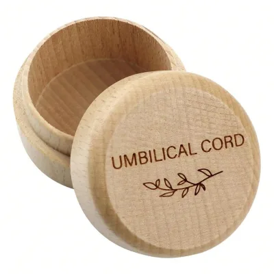 Engraved Mini Round Keepsake Wood Box Kids Milk Tooth Coin Box Tooth Fairy Holder Beech Round Wood Box Tooth fairy Box