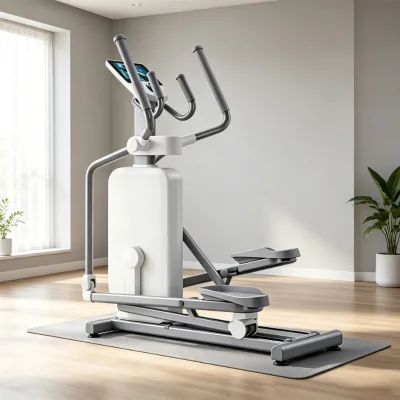 Premium Home Elliptical Machine Magnetic Resistance Quiet Smooth Drive Heavy-Duty Compact Space-Saving Adjustable Stride Length