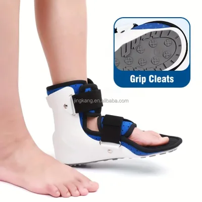 Thermoplastic Foot Drop Splint Perforated Orthopedic Brace for Ankle Foot Immobilization Rehabilitation Orthotics