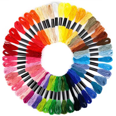 Metallic Embroidery Machine Thread Kit Cross Stitch Polyester Accessories Cotton Skeins Thread Sewing