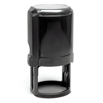 Personalized Rubber Stamps Laser Engraving Round Office Stamp Self Inking Stamps