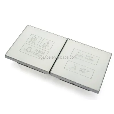 Intelligent White Glass Panel Touch Screen Wireless Hotel Doorbell Switch