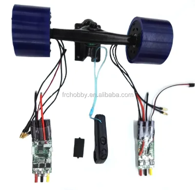 Powerful Twin Drive MP83mm Hub Motor&vesc Controller&2.4g Wireless Remote Controller for Electric Skateboard