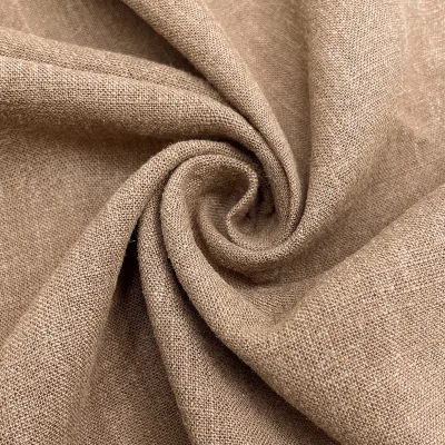 Eco-friendly 55%Ramie 45%Lyocell tencel 170gsm Plain Fabric for Girls Clothing Pants Dresses Shirts
