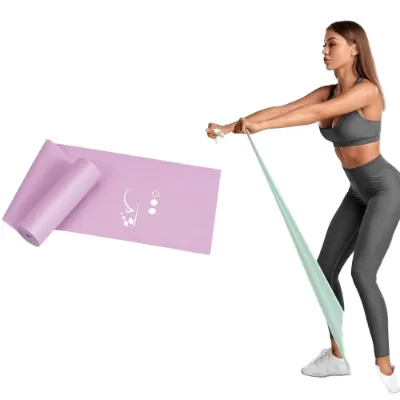 Resistance Bands Exercise Physical Therapy Stretch Pilates Rehab Strength Training Yoga Portable Starter Set