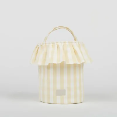 Custom Logo Printed Fabric Storage Basket Fashionable Practical Nursery Accessory Solution for Custom Stroller Bag