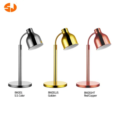1/2 Head Food Warmer Heat Table Lamps With Infrared Bulb Marble Base Buffer Food Display Stand Warmer