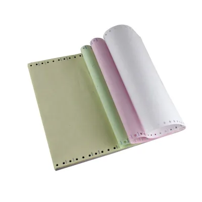 9.5"x11" NCR Continuous Computer Paper for Dot Matrix Printers, 3 Ply 1000 Sheets Per Box