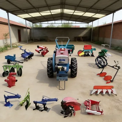 Free Shipping Cheap 32HP  Mini Tractors CE Tracteur Four-wheel Ride-on Tractor with Accessories for Sale