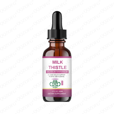 OEM Milk Thistle Extract Liquid Silymarin Milk Thistle Supplement for Liver Support Alcohol-Free 2 Fl oz
