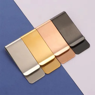 Stainless Steel Double Sides Money Clip Blank Copper Money Clip
