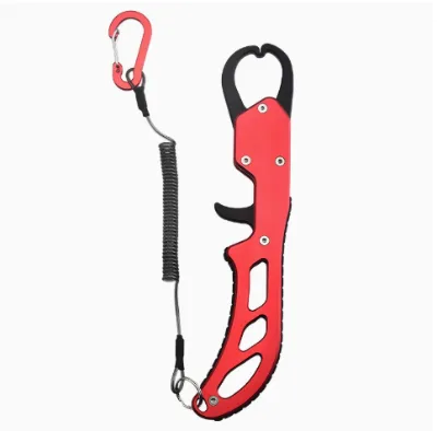 Japanese Style 6061 Aluminum Fish Lip Gripper Secure Lock Jaw Anti Escape Fish Clamp With Oxford Storage Bag
