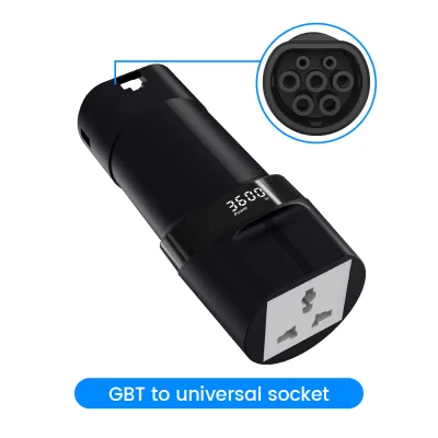 Vehicle to Load Adapter for BYD Yuan Plus Song Plus MG4 MG5 Xpeng G6 GBT Type 2 to EU Socket Portable EV Discharger for Road