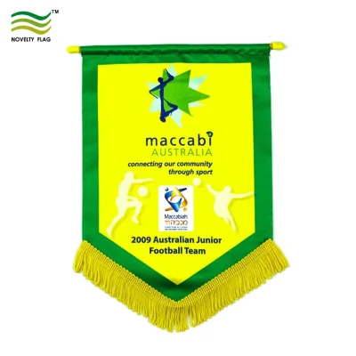 Low Price Custom Printed Bannerette Flags Felt Silk Pennant